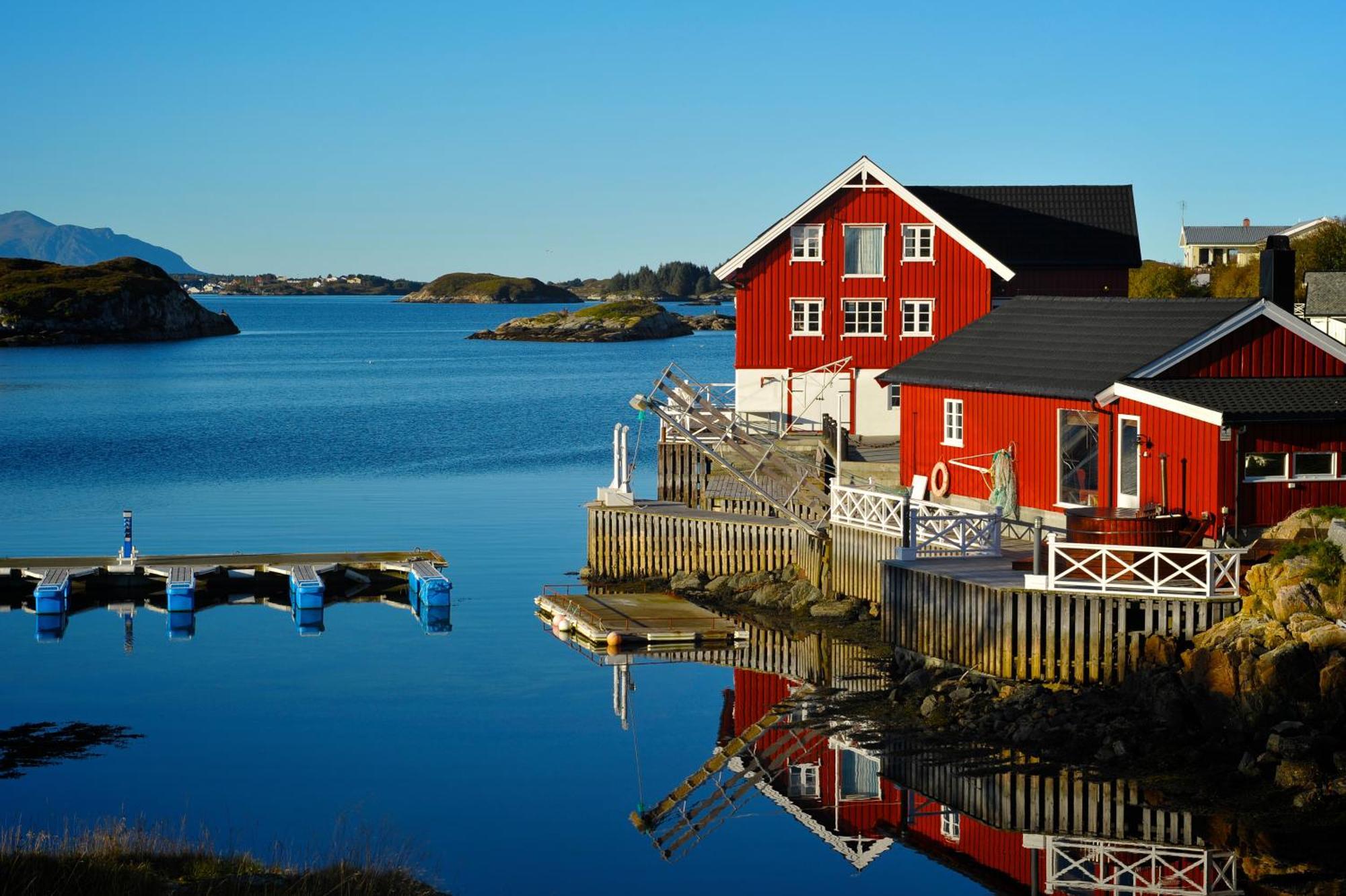 Ferienwohnung Atlantic Road Seaside Housing Litlrossoya Exterior foto